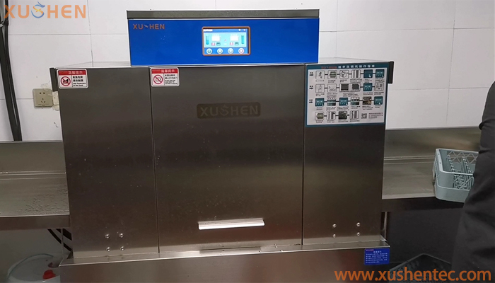 鄭州羊肉湯館洗碗機(jī)-飯店洗碗機(jī)-通道式洗碗機(jī)