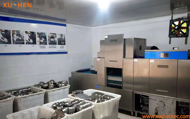學校食堂洗碗機,長龍式洗碗機,河南洗碗機廠家