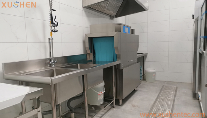 西餐廳洗碗機,旭申商用通道式洗碗機XS-T110P